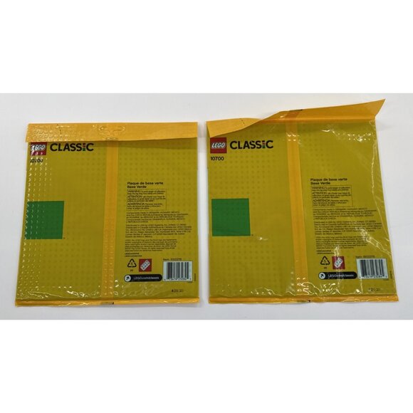 LEGO Classic Green Baseplate Supplement Lot of 2 10700 Building 10"x10" NEW - Picture 3 of 6